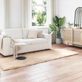 Vidaxl tapijt van imitatie tafalla beige 80 x 250 cm polyester