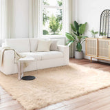 Vidaxl tapijt van imitatie tafalla beige 200 x 200 cm polyester