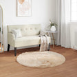 Vidaxl tapijt van imitatie tafalla beige ø 80 cm polyester