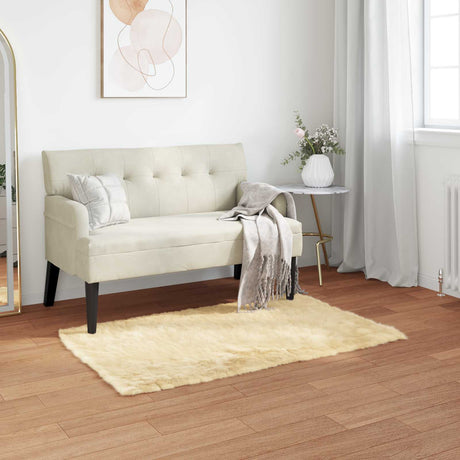 Vidaxl tapijt van imitatie tafalla crèmekleurig 80 x 150 cm polyester