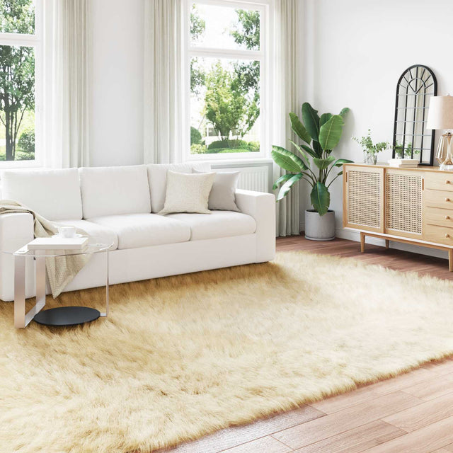 Vidaxl tapijt van imitatie tafalla crèmekleurig 200 x 280 cm polyester