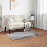 Vidaxl tapijt van imitatie tafalla grijs 80 x 150 cm polyester