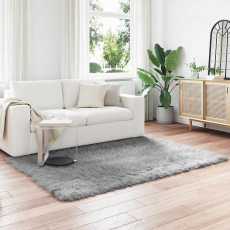 Vidaxl tapijt van imitatie tafalla grijs 120 x 170 cm polyester