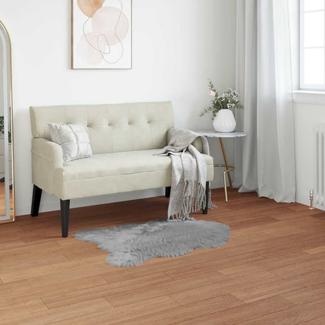 Vidaxl tapijt van imitatie tafalla grijs 50 x 80 cm polyester