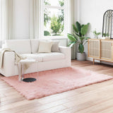 Vidaxl tapijt van imitatie tafalla roze 140 x 200 cm polyester