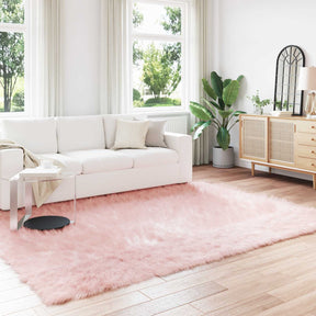 Vidaxl tapijt van imitatie tafalla roze 240 x 340 cm polyester