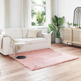 Vidaxl tapijt van imitatie tafalla roze 160 x 160 cm polyester