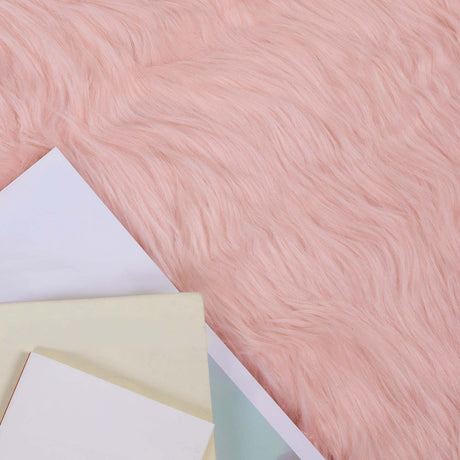 Vidaxl tapijt van imitatie tafalla roze 80 x 120 cm polyester