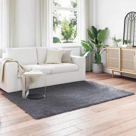 Vidaxl tapijt van imitatie tafalla antracietkleurig 140 x 200 cm