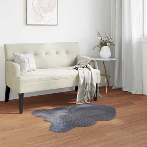 Vidaxl tapijt van imitatie tafalla antracietkleurig 60 x 90 cm