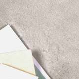 Vidaxl antislip vloerkleed van imitatie konijnenbont olite beige
