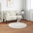 Vidaxl antislip vloerkleed van imitatie konijnenbont olite ø 80 cm