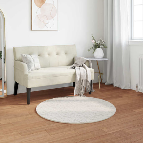 Vidaxl antislip vloerkleed van imitatie konijnenbont olite ø 120 cm