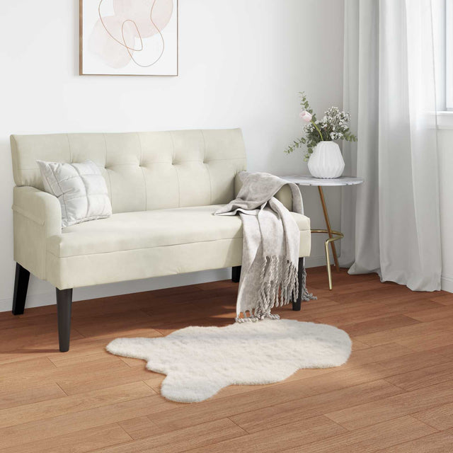 Vidaxl antislip vloerkleed van imitatie konijnenbont olite 50 x 80 cm