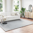 Vidaxl antislip vloerkleed van imitatie konijnenbont olite grijs