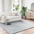 Vidaxl antislip vloerkleed van imitatie konijnenbont olite grijs