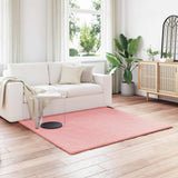 Vidaxl antislip vloerkleed van imitatie konijnenbont olite roze