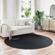 Vidaxl antislip vloerkleed van imitatie konijnenbont olite zwart
