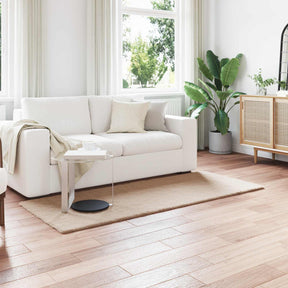 Vidaxl antislip vloerkleed van imitatie konijnenbont olite taupe