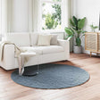 Vidaxl antislip vloerkleed van imitatie konijnenbont olite ø 160 cm