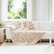 Vidaxl antislip deken van imitatie konijnenbont olite 4 st beige