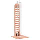 Vidaxl buitendouche 223 cm massief douglas hout en roestvrij staal