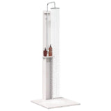 Vidaxl buitendouche 206 cm massief grenenhout en roestvrij staal wit