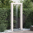 Vidaxl buitendouche 226 cm massief grenenhout en roestvrij staal wit