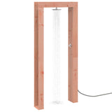 Vidaxl buitendouche 226 cm massief douglas hout en roestvrij staal