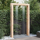 Vidaxl buitendouche 226 cm massief grenenhout en roestvrij staal