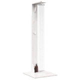 Vidaxl buitendouche 214,5 cm massief grenenhout en roestvrij staal wit