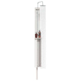 Vidaxl buitendouche 246 cm massief grenenhout en roestvrij staal wit