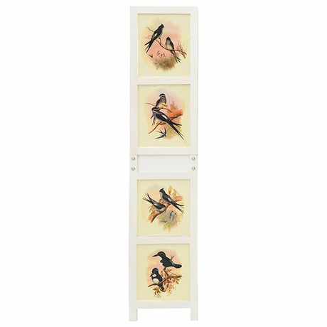 Vidaxl romdivider paneel wit 141,5 x 165 cm mdf