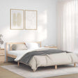 Vidaxl bedframe naturel 152 x 203 cm massief vurenhout