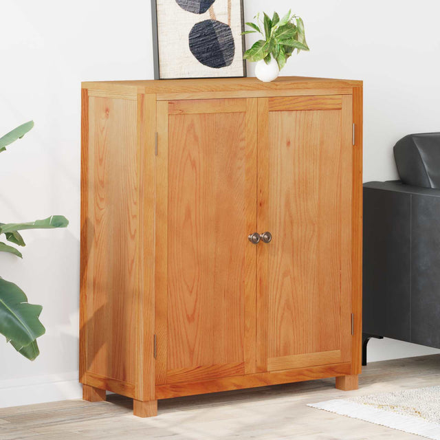 Vidaxl kast met opslag bruin 80 x 35 x 95 cm massief eikenhout