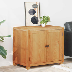 Vidaxl kast met opslag bruin 78 x 50 x 70 cm massief eikenhout