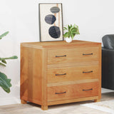 Vidaxl kast met lade bruin 80 x 50 x 70 cm massief eikenhout