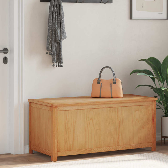 Vidaxl opbergkist 110 x 45 x 45 cm massief eikenhout