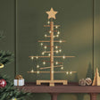 Vidaxl houten kerstboom bruin 75 cm bamboe