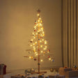 Vidaxl houten kerstboom bruin 150 cm bamboe
