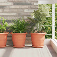 Vidaxl ronde bloempot 24 st baksteenrood ø 30 x 25 cm kunststof