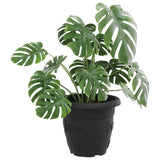 Vidaxl ronde bloempot 24 st zwart ø 34 x 28 cm kunststof