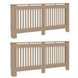Vidaxl radiatorafdekking 2 st sonoma eiken 172 x 19 x 81,5 cm
