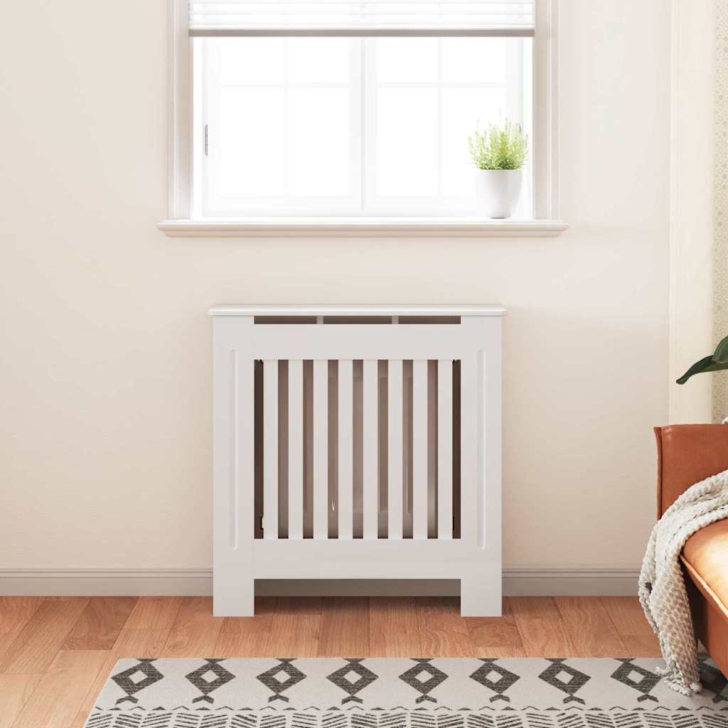 Vidaxl radiatorafdekking 2 st wit 78 x 19 x 81,5cm bewerkt hout