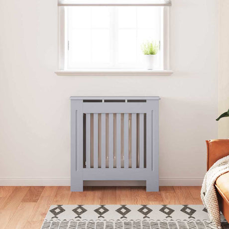 Vidaxl radiatorafdekking grijs 78 x 19 x 81,5cm bewerkt hout