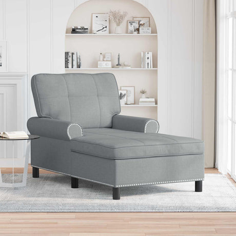 Vidaxl chaise lounge lichtgrijs stof 91 x 157 x 91 cm