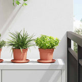 Vidaxl plantenpotten 6 st baksteenrood kunststof