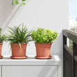 Vidaxl plantenpotten 6 st baksteenrood kunststof