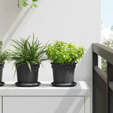 Vidaxl plantenpotten 6 st zwart kunststof