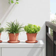 Vidaxl plantenpotten 24 st baksteenrood kunststof